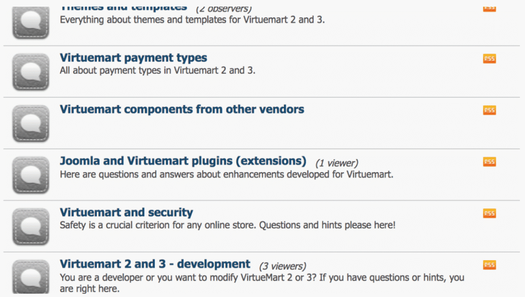 virtuemart forum