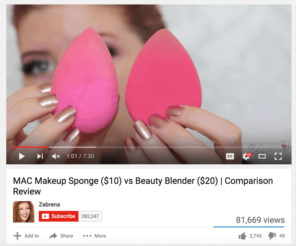 Product Comparison Video