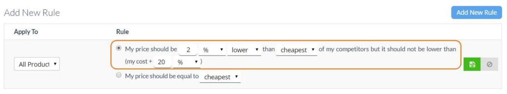 Prisync Dynamic Pricing Rules