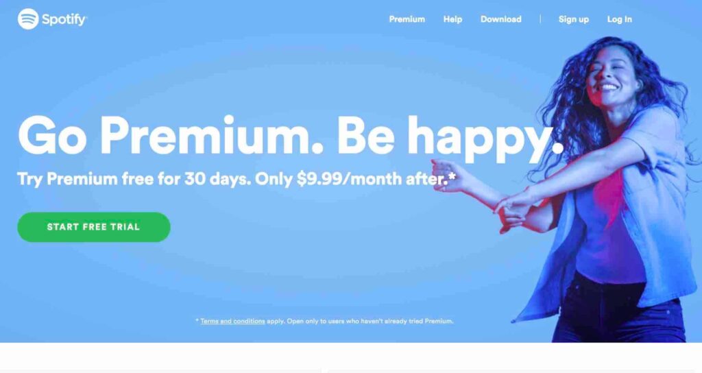 Pricing Pages Spotify