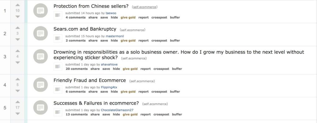reddit forum