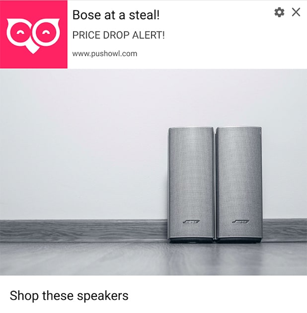 Price Drop Web Push Notifications