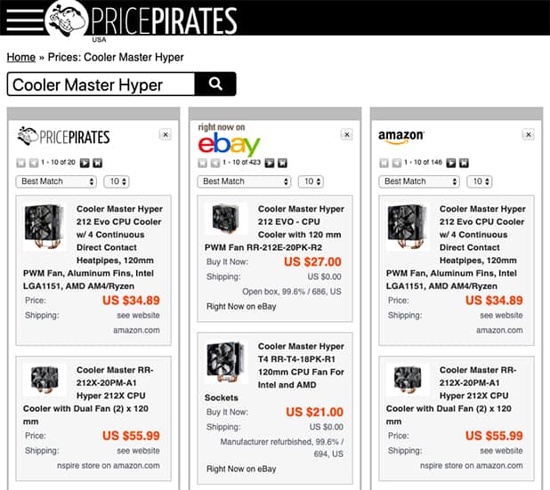 Price Pirates Comparison Shopping Engine