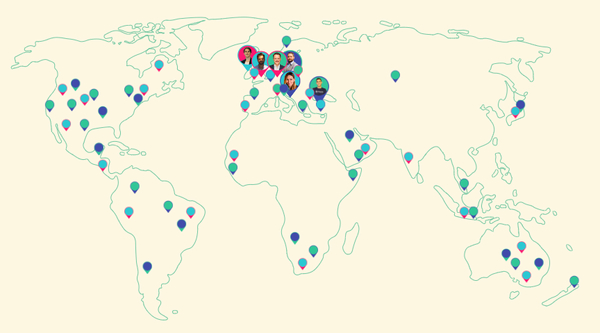 World Pricing Day Experts Map