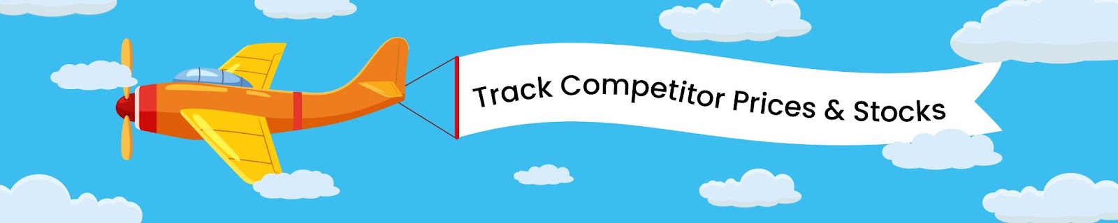 Prisync banner that says track competitor prices and stocks