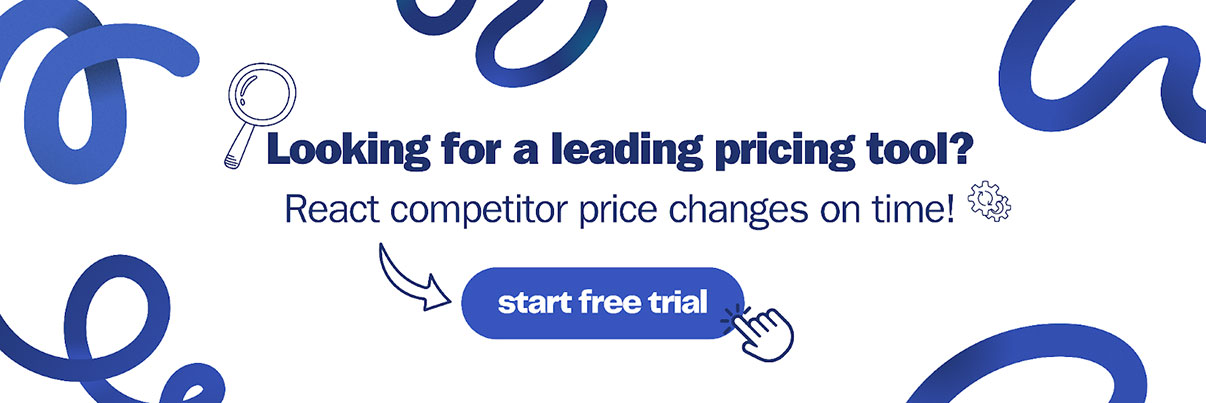 Blue Prisync banner that says looking for a leading pricing tool