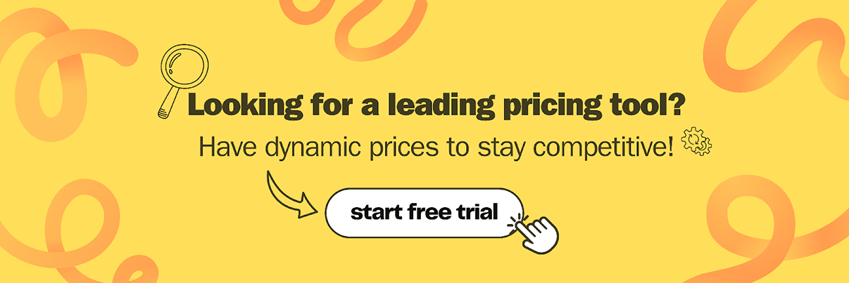 Prisync banner that says looking for a leading pricing tool